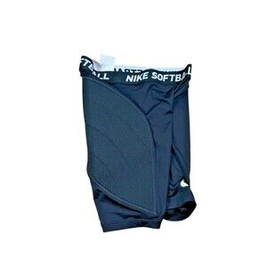 Nike Girls Size XL Dri-FIT Black Softball Slider Shorts Tight Fit AV6843-010